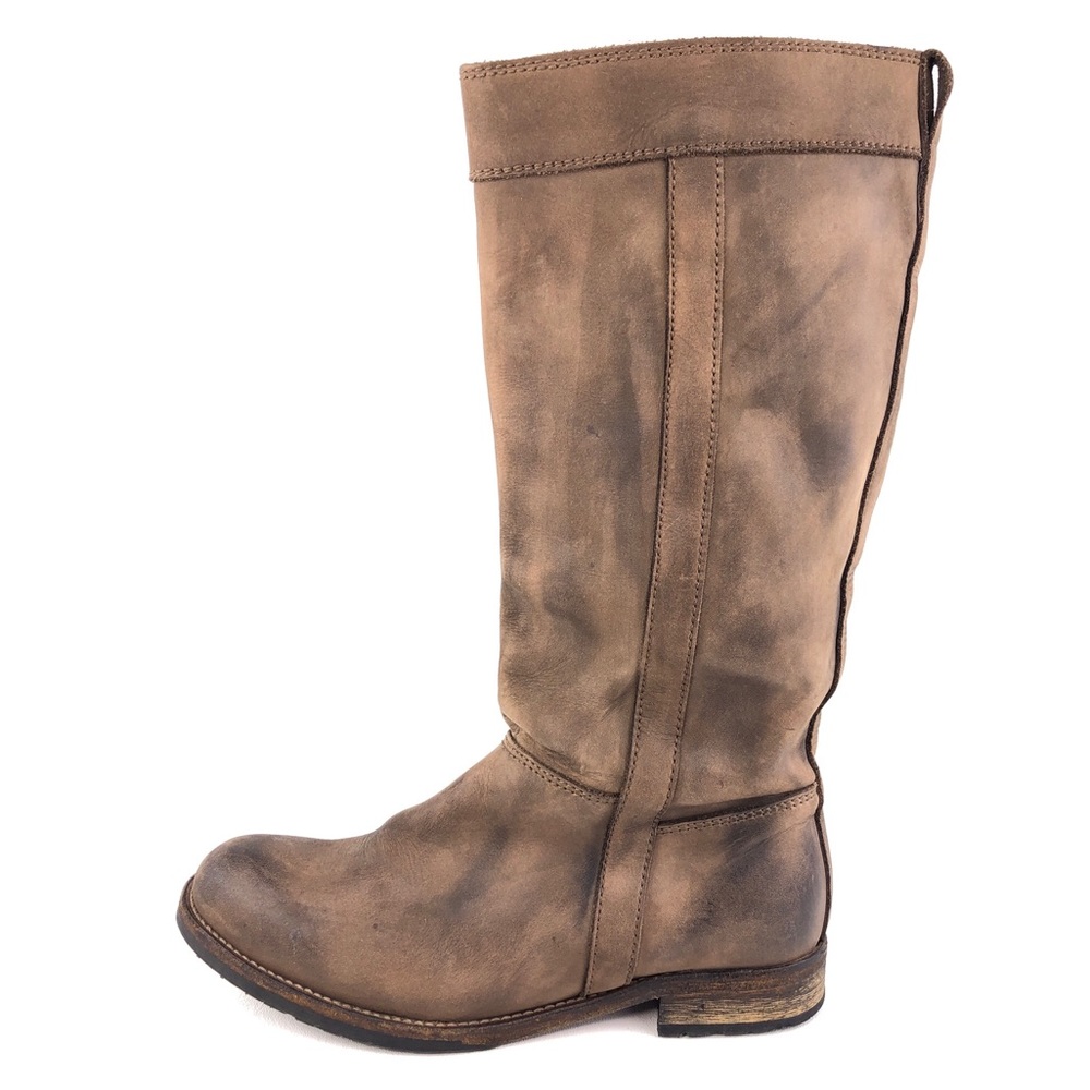 H by Hudson Brown Leather Tall Riding Boots EUR 37